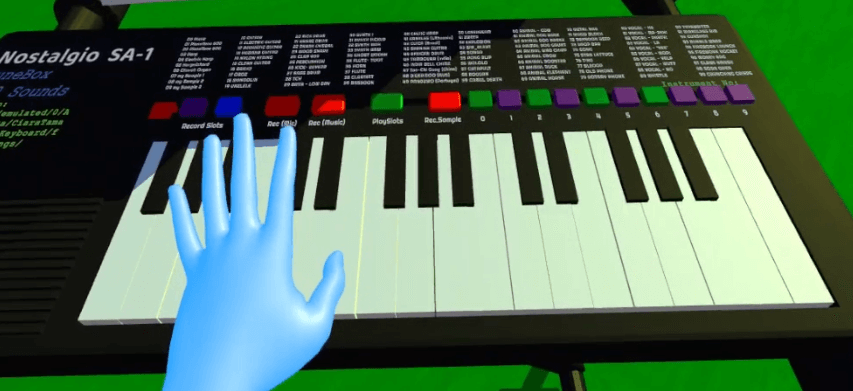 Hand tracked VR keyboard